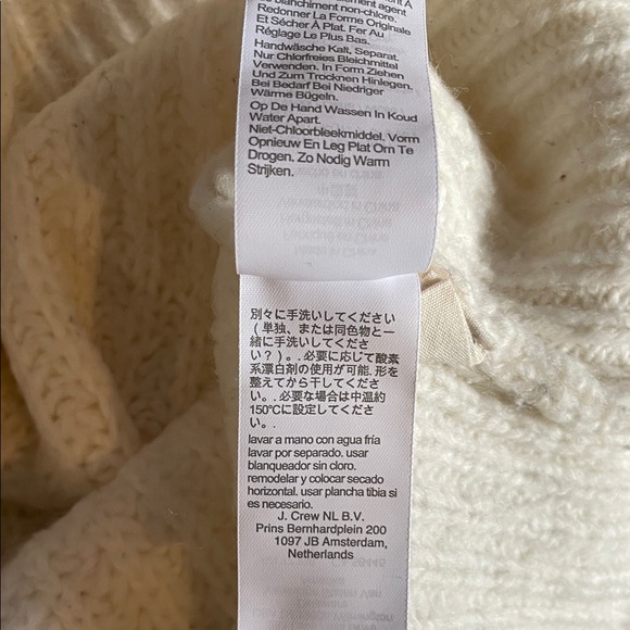 Madewell Size S Cozy Cream Mock Turtleneck Wool-blend Sweater - Picture 6 of 10